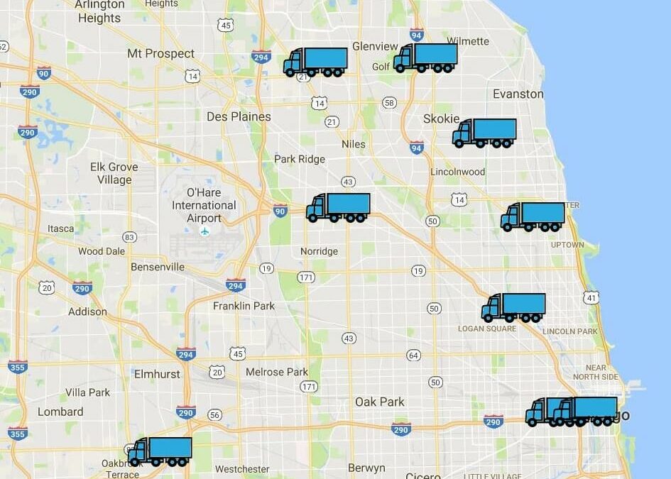 GPS Trackers Installed in our Chicagoland Moving Trucks!